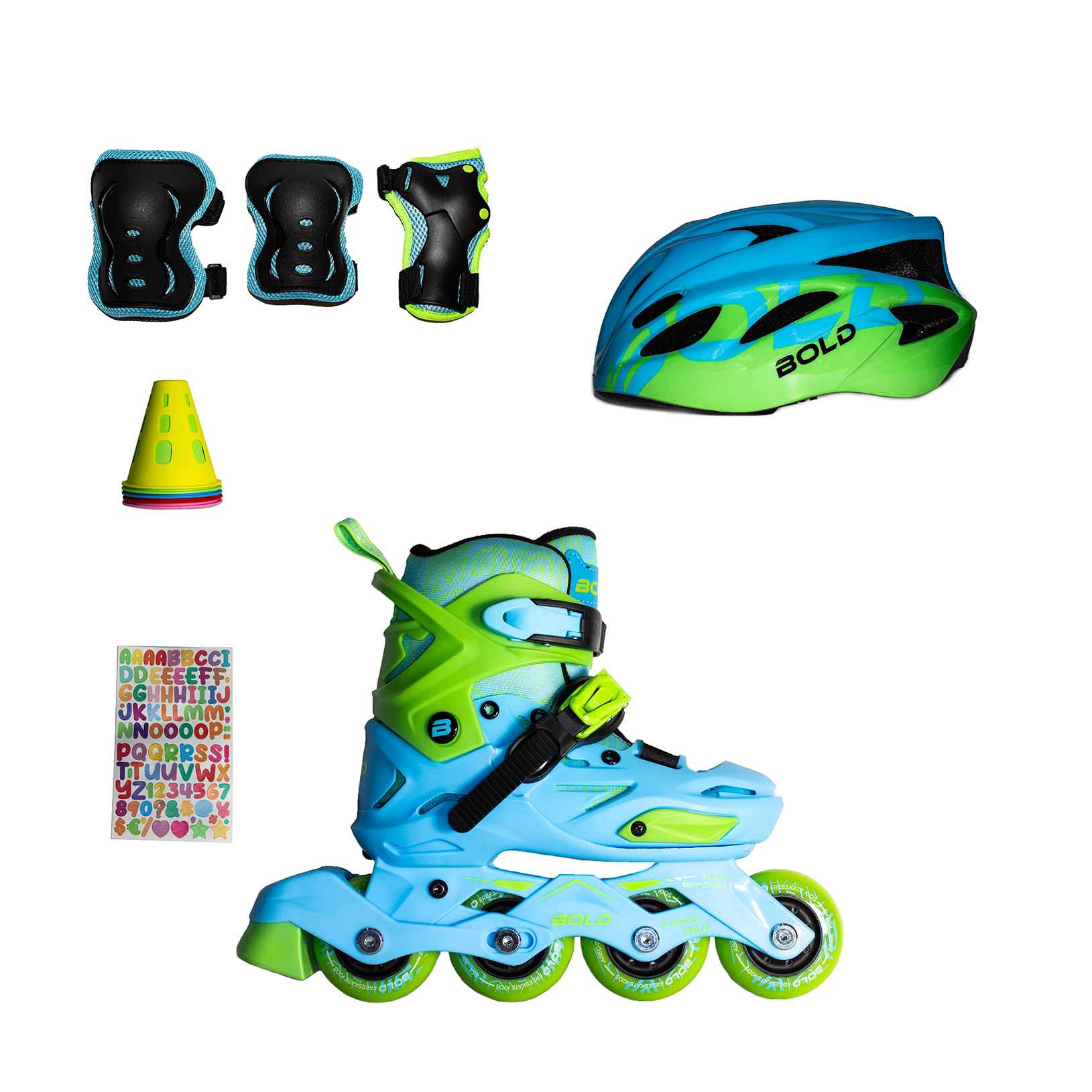 ست کمبو اسکیت بچگانه برند BOLD